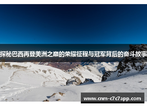 探秘巴西再登美洲之巅的荣耀征程与冠军背后的奋斗故事